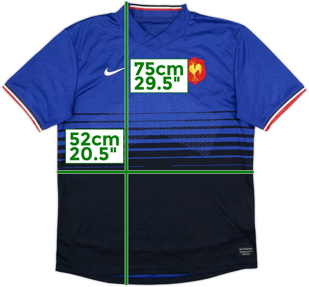 2011-12 France Rugby Home Shirt - 9/10 - (M/L)