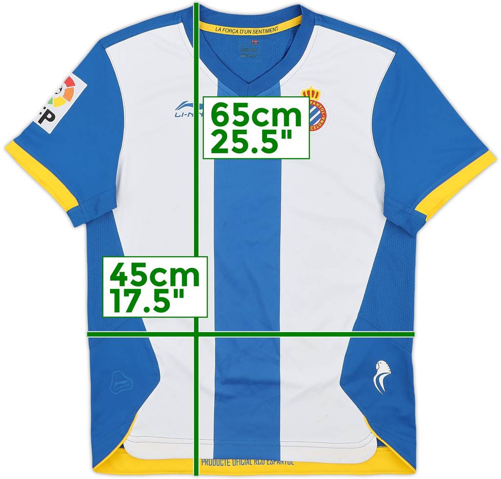 2011-12 Espanyol Home Shirt - 8/10 - (XXS)