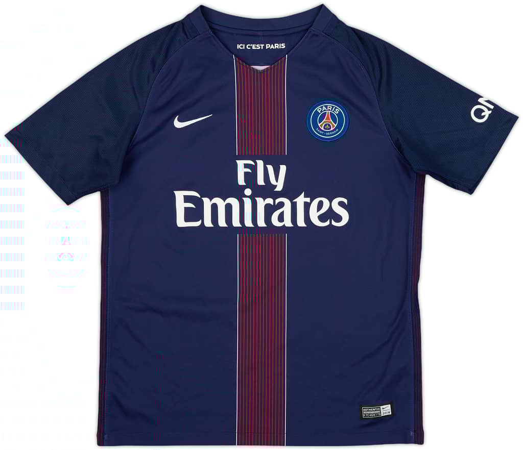 2016-17 Paris Saint-Germain Home Shirt - 8/10 - (L.Boys)