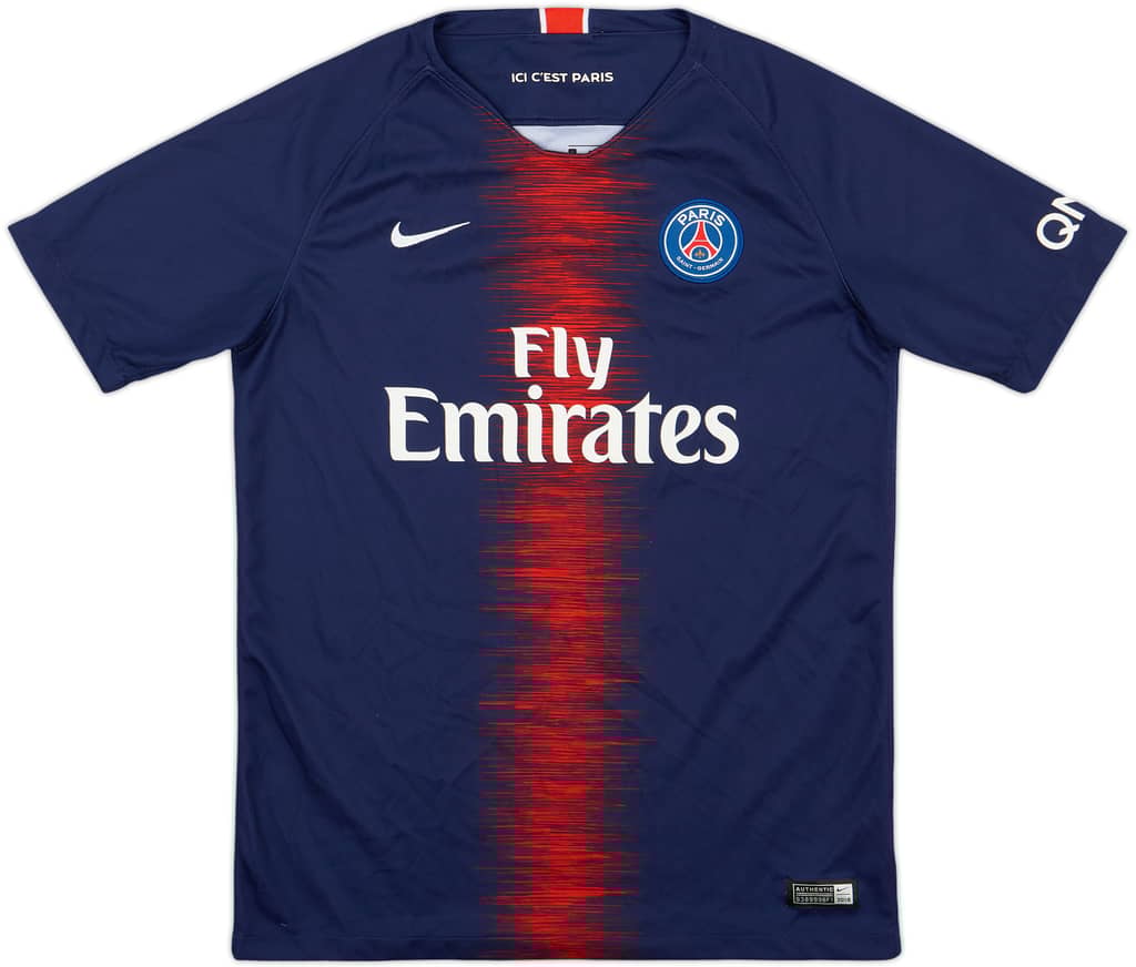 2018-19 Paris Saint-Germain Home Shirt - 8/10 - (XL.Boys)