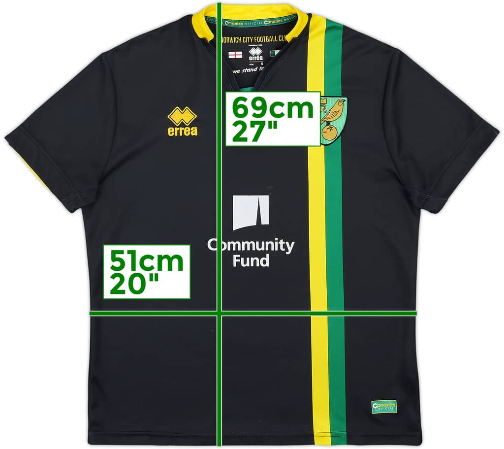 2016-17 Norwich Away Shirt - 7/10 - (S)