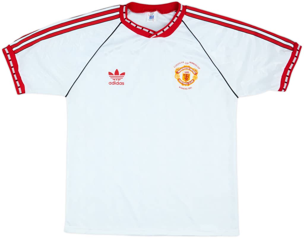 1990-91 Manchester United European Cup Winners Cup Shirt - 9/10 - (L)