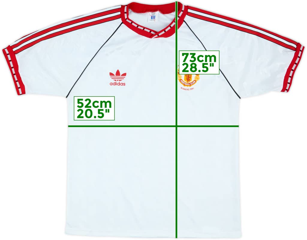 1990-91 Manchester United European Cup Winners Cup Shirt - 9/10 - (L)