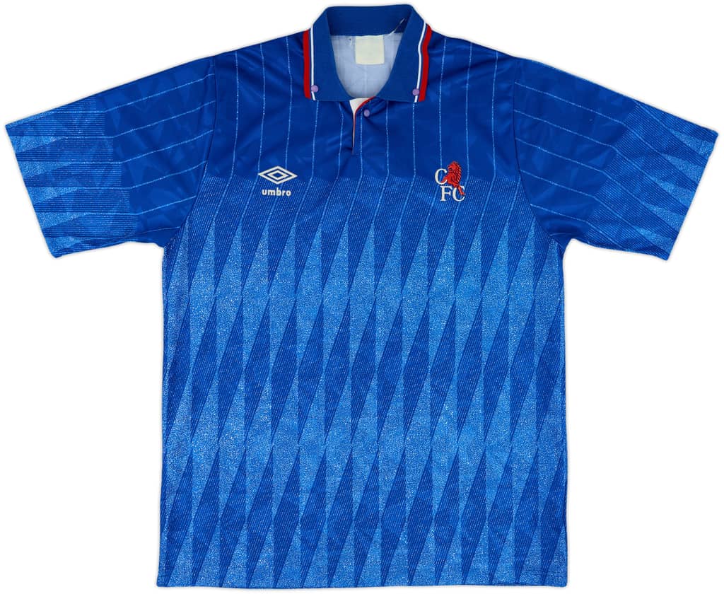 1989-91 Chelsea Home Shirt - 8/10 - (L)