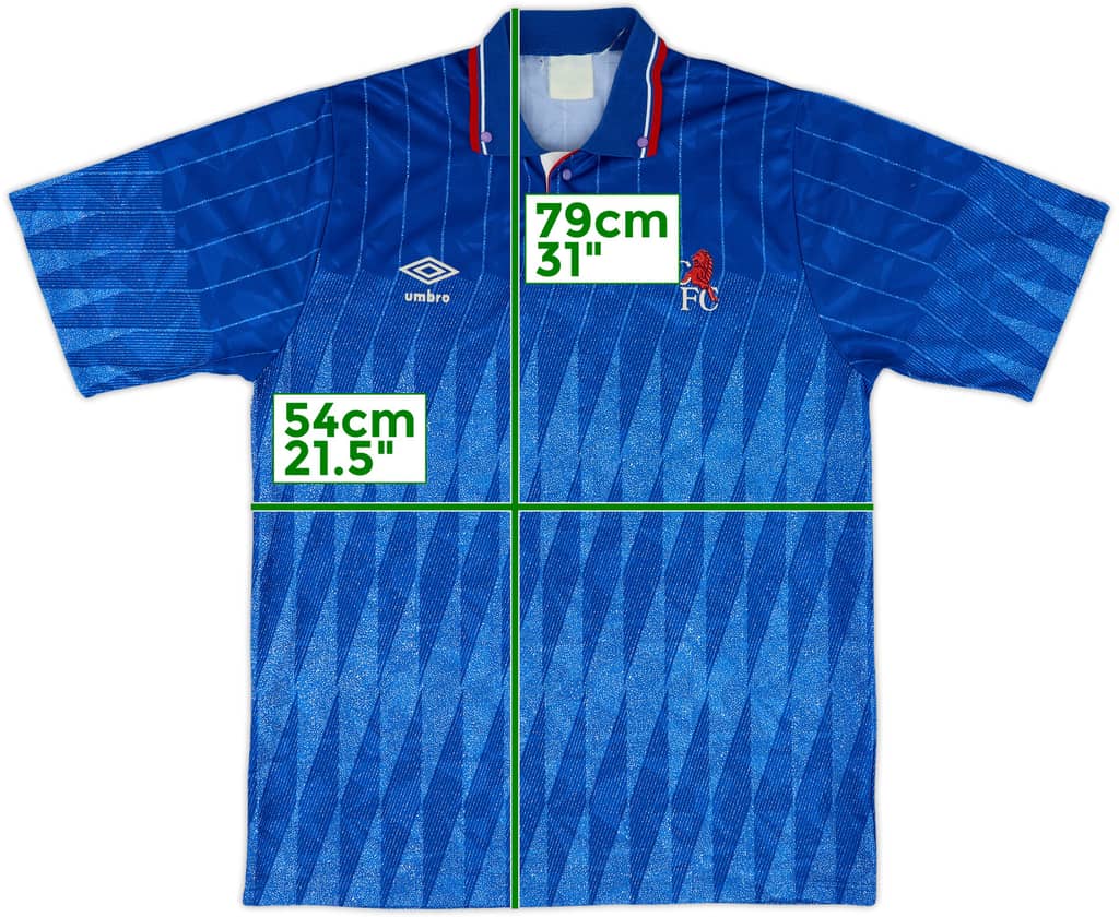 1989-91 Chelsea Home Shirt - 8/10 - (L)