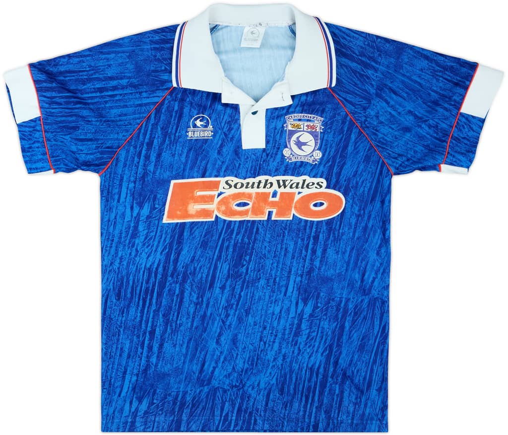 1992-93 Cardiff Home Shirt - 6/10 - (S)