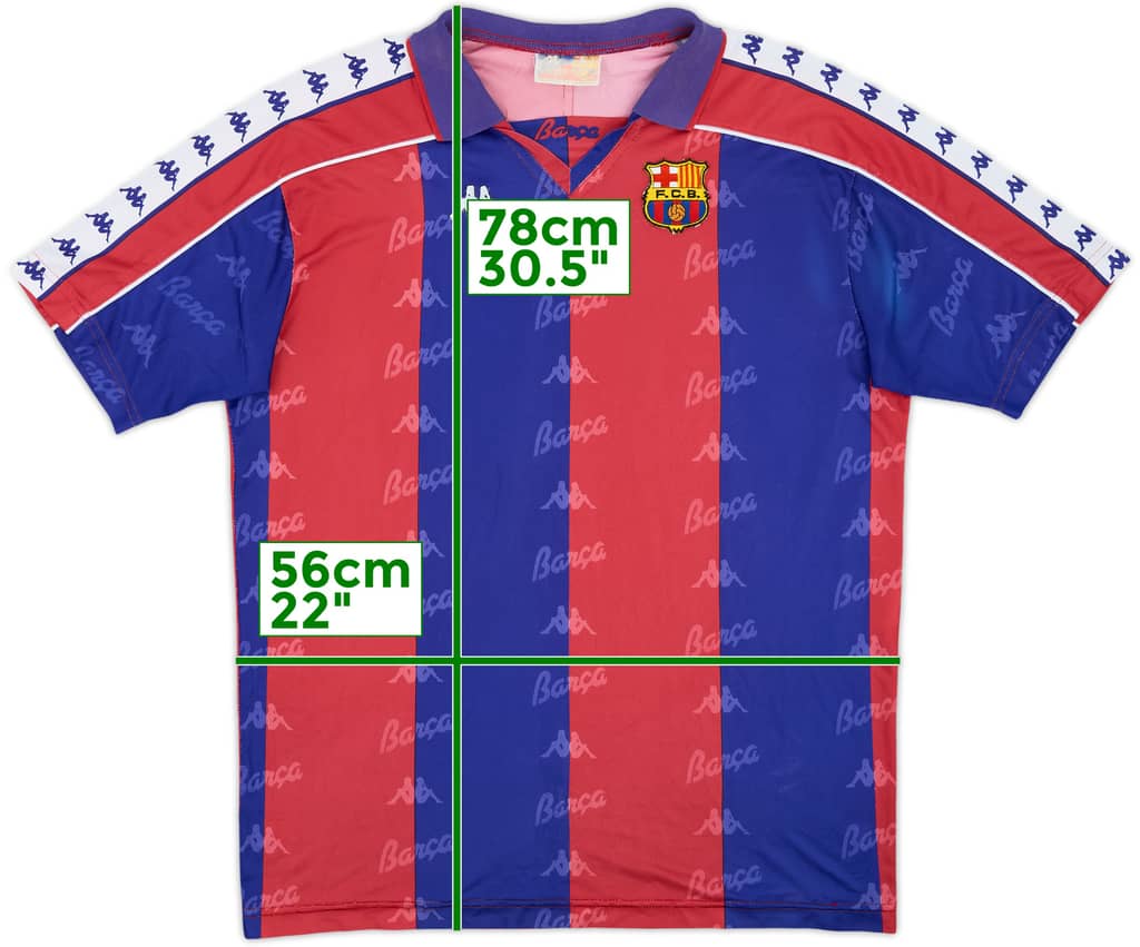 1992-95 Barcelona Home Shirt - 8/10 - (XL)