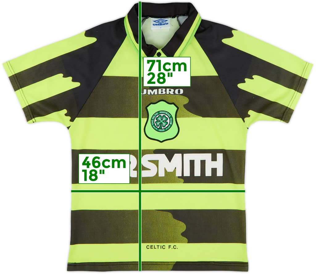 1996-97 Celtic Away Shirt - 8/10 - (Y)