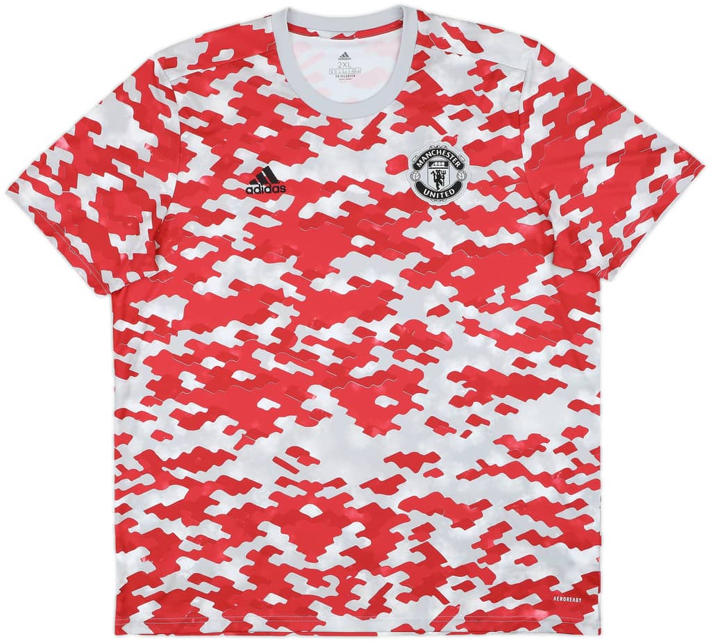 2021-22 Manchester United adidas Training Shirt - 8/10 - (XXL)