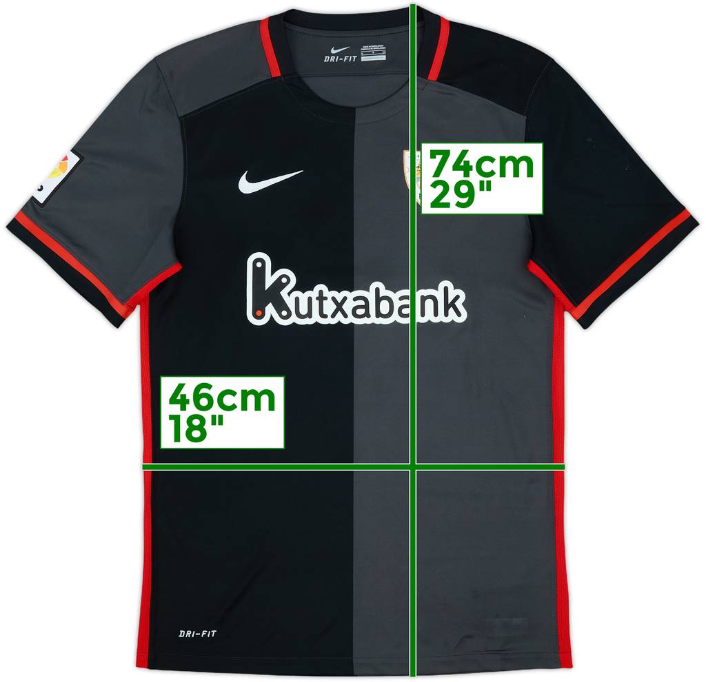 2015-16 Athletic Bilbao Away Shirt - 8/10 - (S)