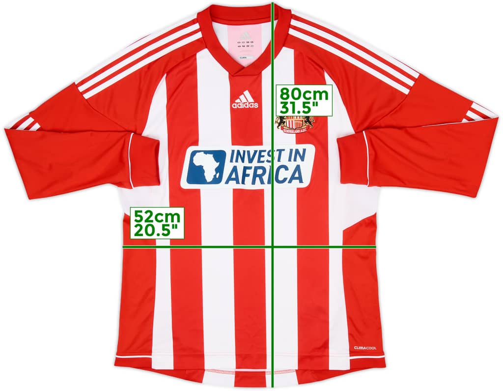 2012-13 Sunderland Home L/S Shirt - 10/10 - (L)
