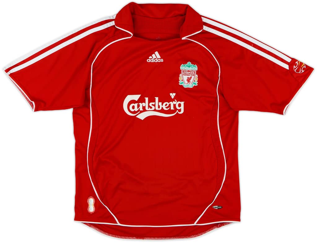 2006-08 Liverpool Home Shirt - 7/10 - (L.Boys)