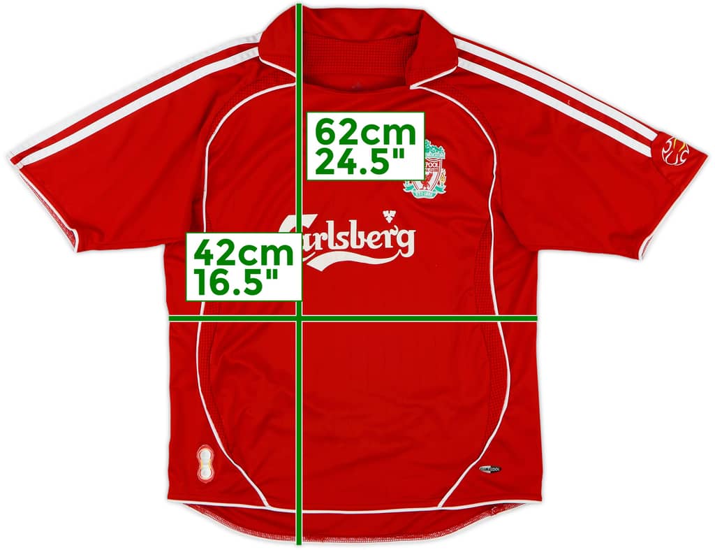 2006-08 Liverpool Home Shirt - 7/10 - (L.Boys)