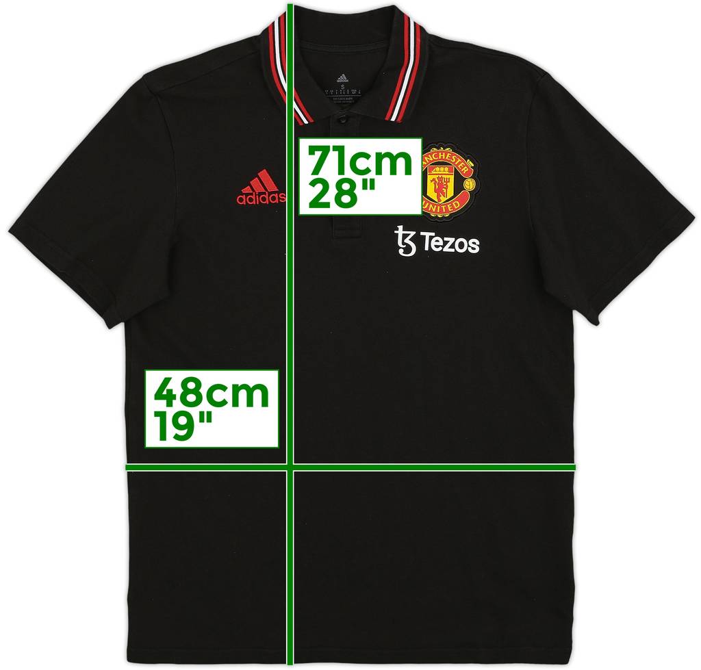 2022-23 Manchester United adidas Polo Shirt - 9/10 - (S)
