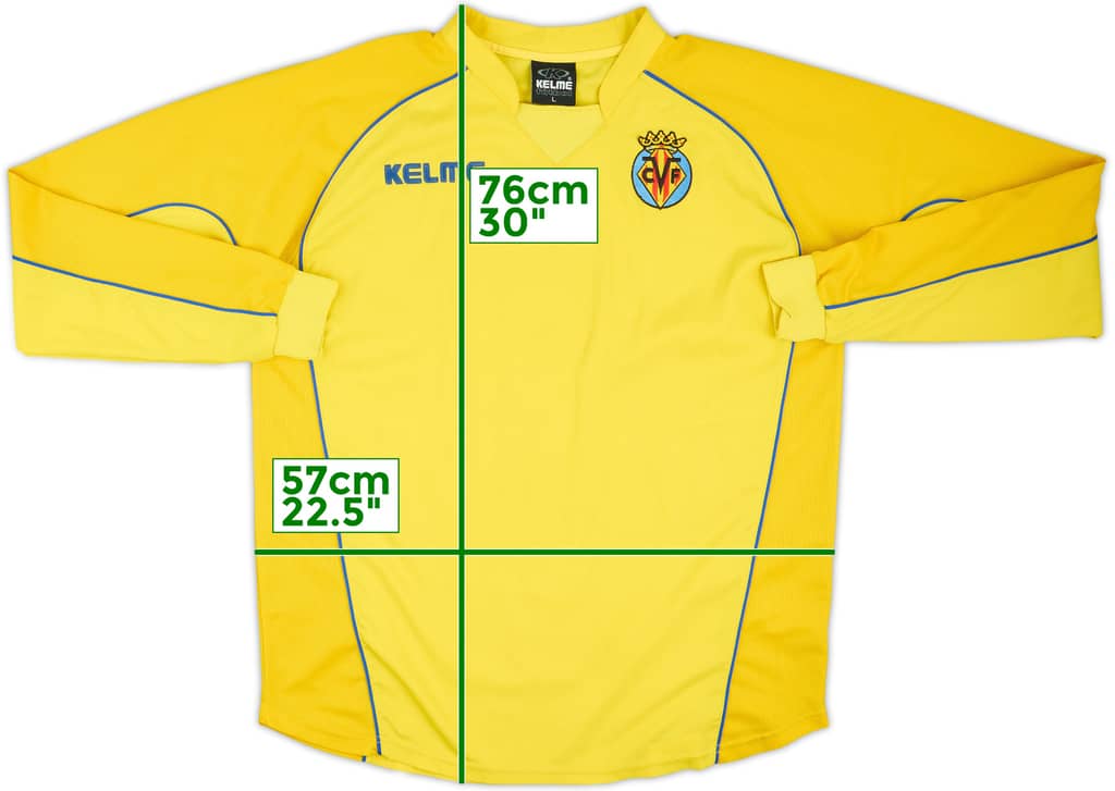 2003-04 Villarreal Home L/S Shirt - 7/10 - (L)
