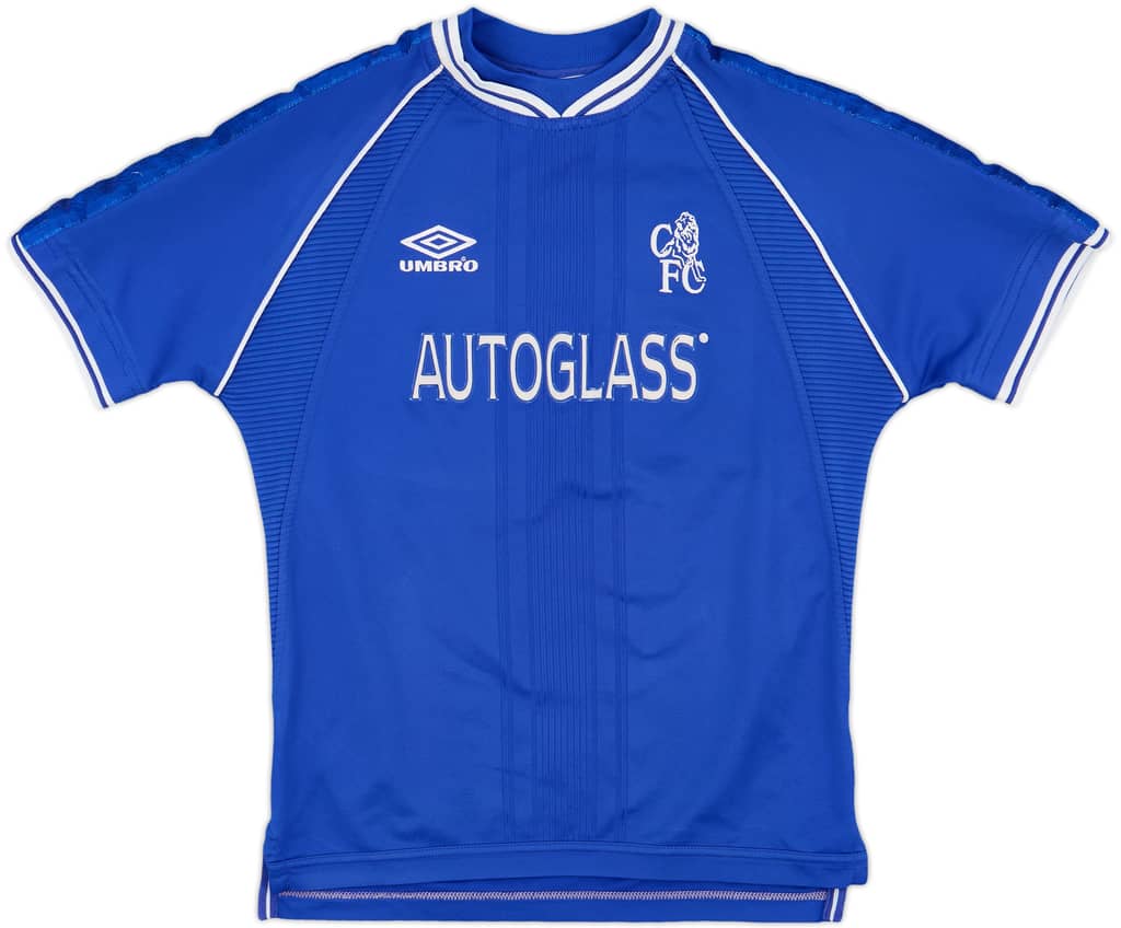 1999-01 Chelsea Home Shirt - 9/10 - (L.Boys)