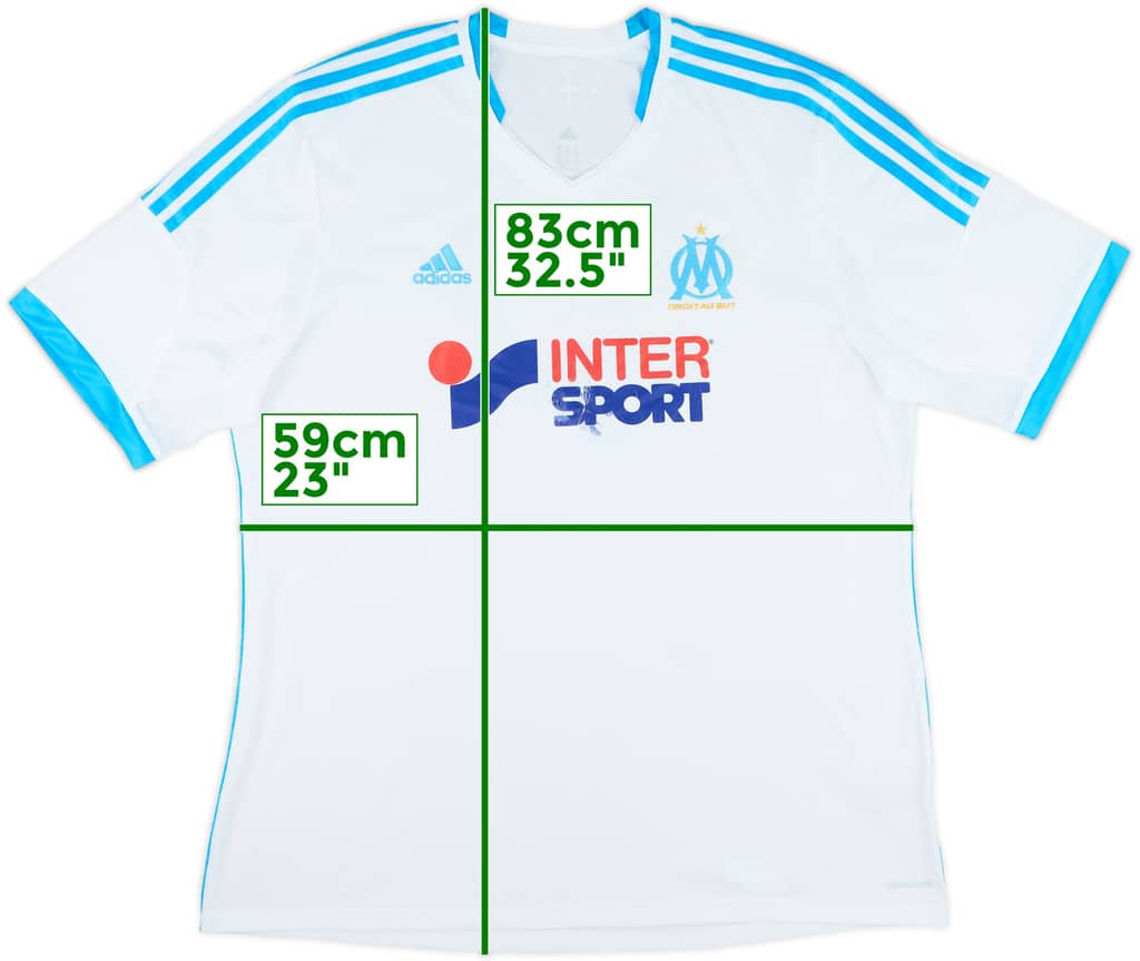 2013-14 Olympique Marseille Home Shirt - 5/10 - (XL)