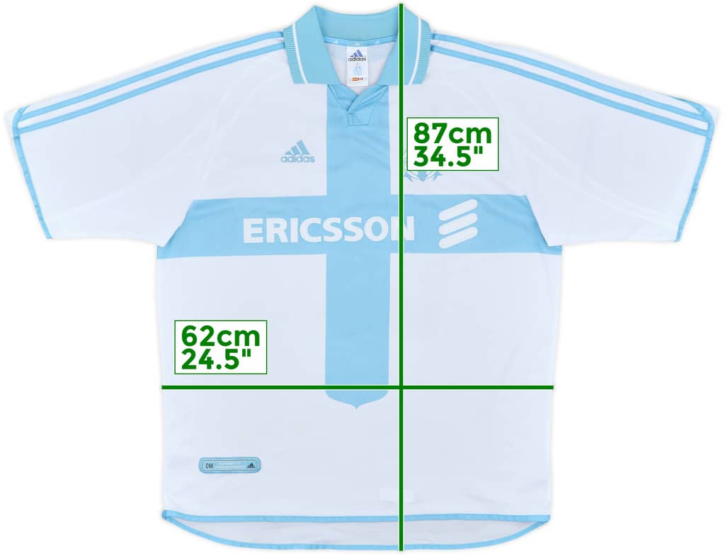2000-01 Olympique Marseille Home Shirt - 6/10 - (XL)