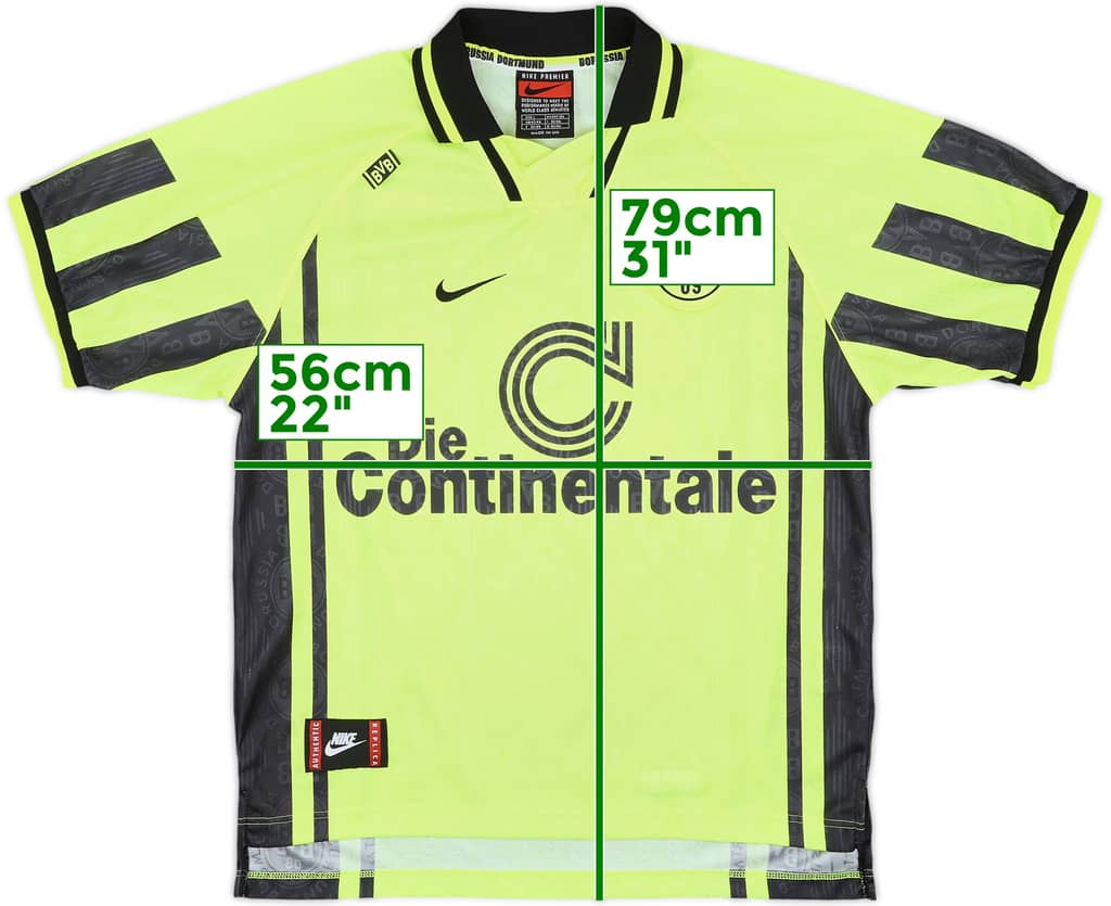 1996-97 Borussia Dortmund Home Shirt - 10/10 - (L)