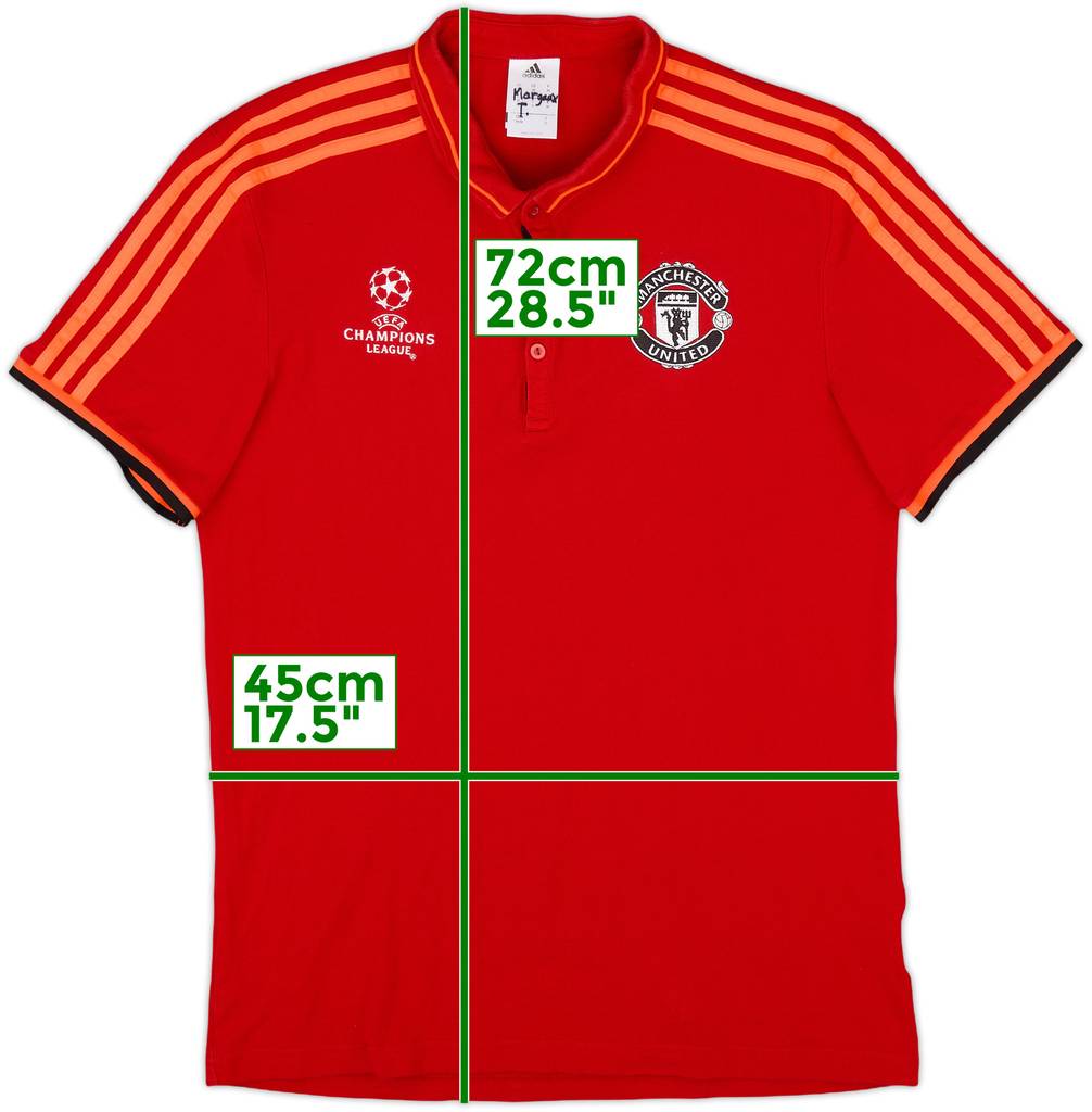 2015-16 Manchester United adidas CL Polo Shirt - 8/10 - (M)