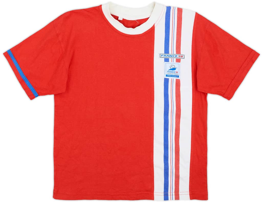 1998 France Coupe du Monde 98 Cotton Tee - 9/10 - (XL.Boys)