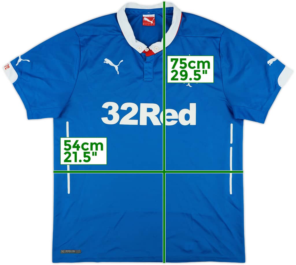2014-15 Rangers Home Shirt - 8/10 - (L)
