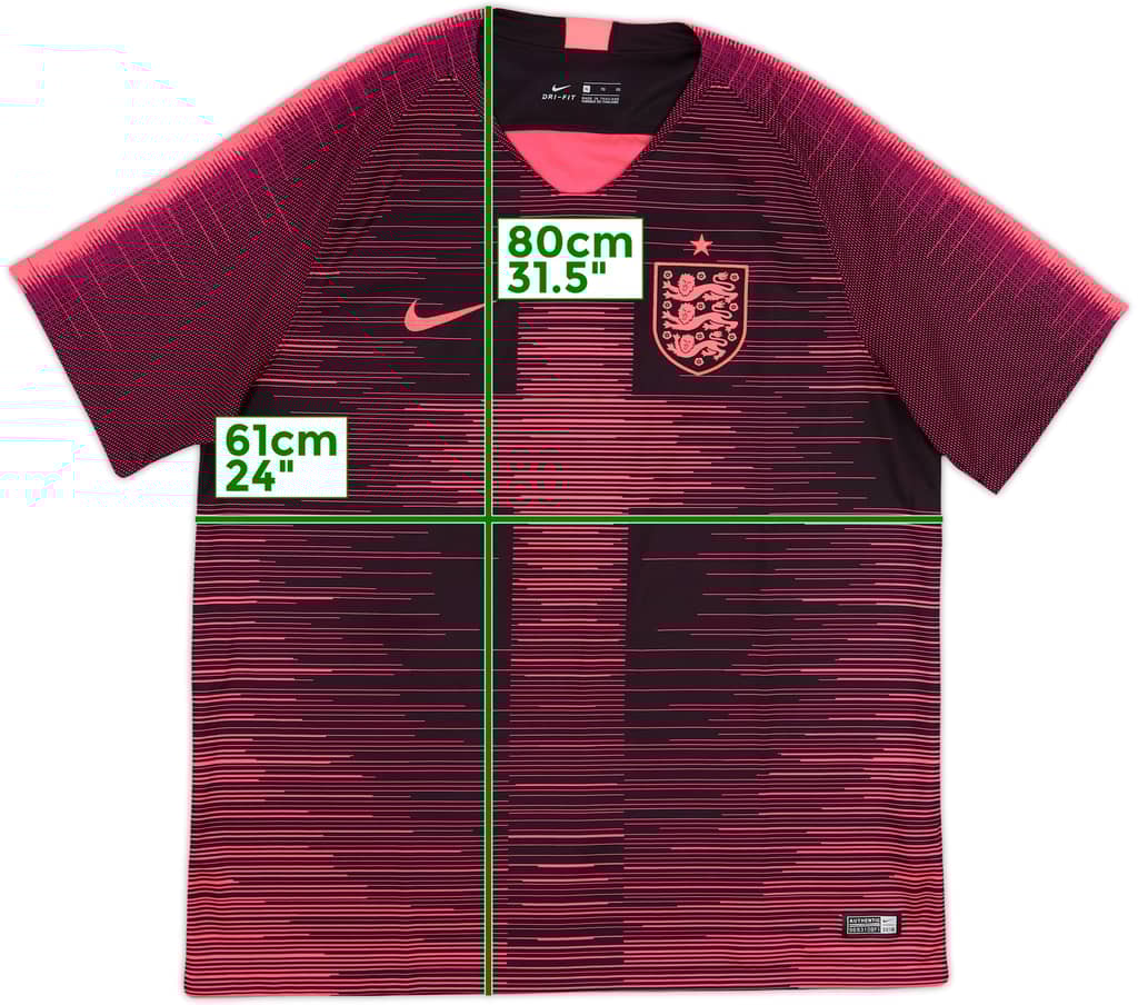 2018 England Nike Pre-Match Stadium Remix Shirt - 10/10 - (XL)