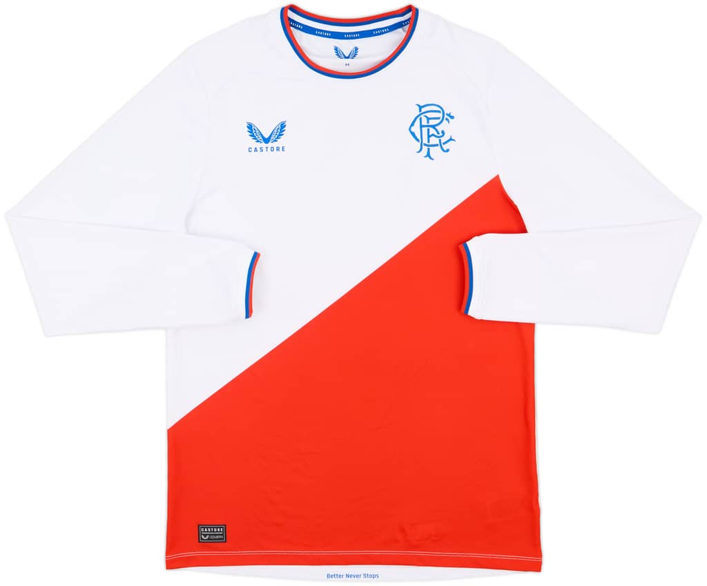 2022-23 Rangers Away L/S Shirt - 9/10 - (M)