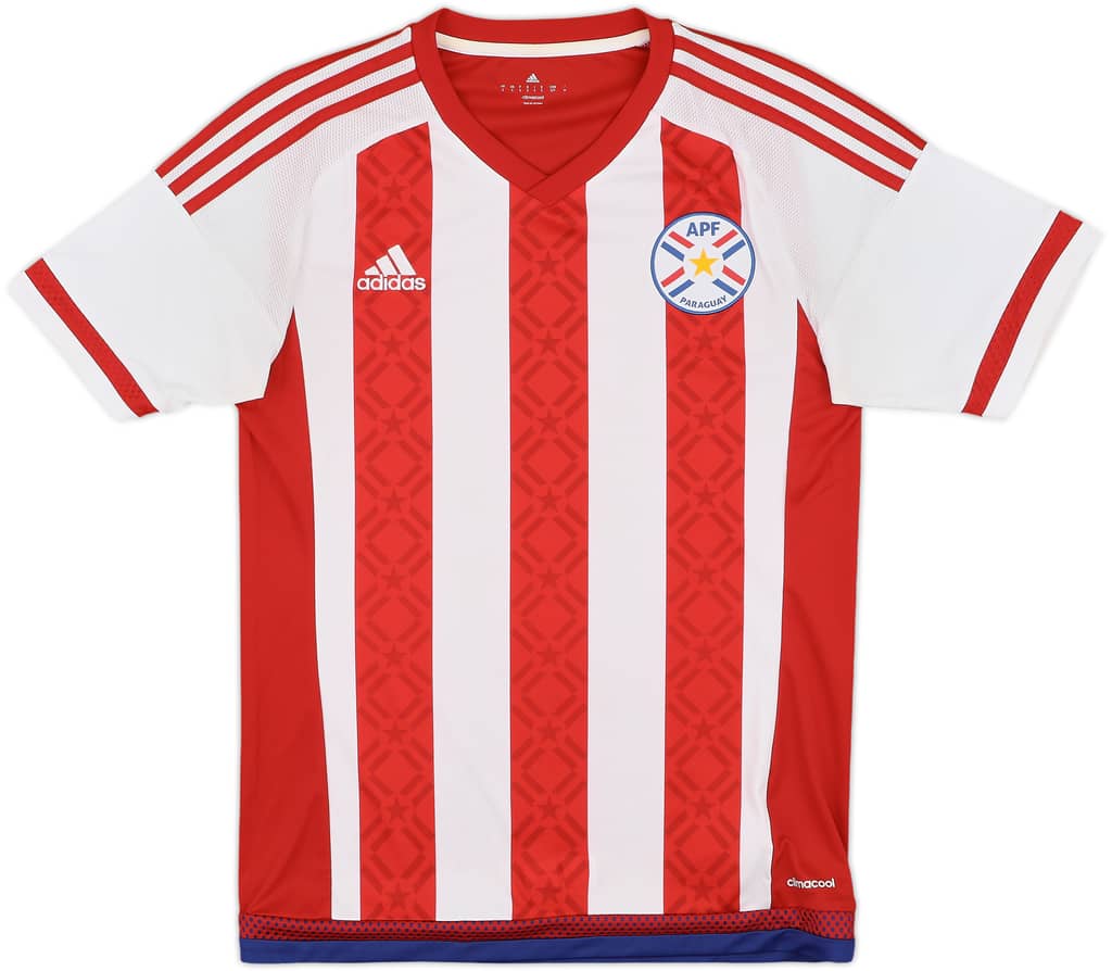 2015 Paraguay Copa America Home Shirt - 9/10 - (S)