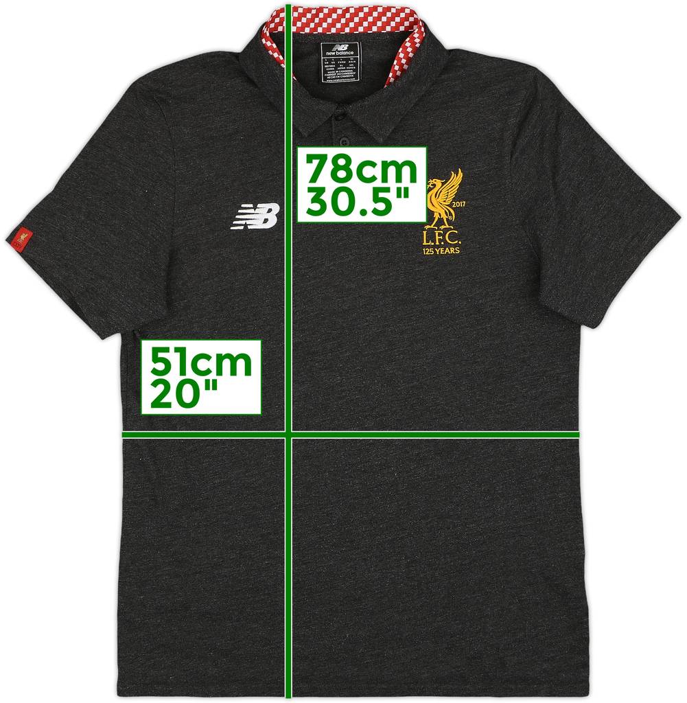 2017-18 Liverpool New Balance Polo Shirt - 8/10 - (L)