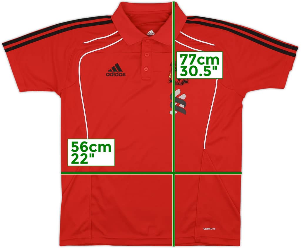 2010-11 Liverpool adidas Polo Shirt - 8/10 - (L)