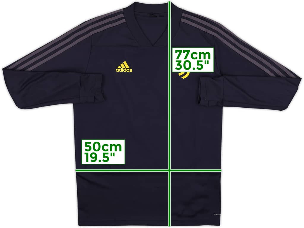 2018-19 Juventus adidas Drill Top - 8/10 - (M)