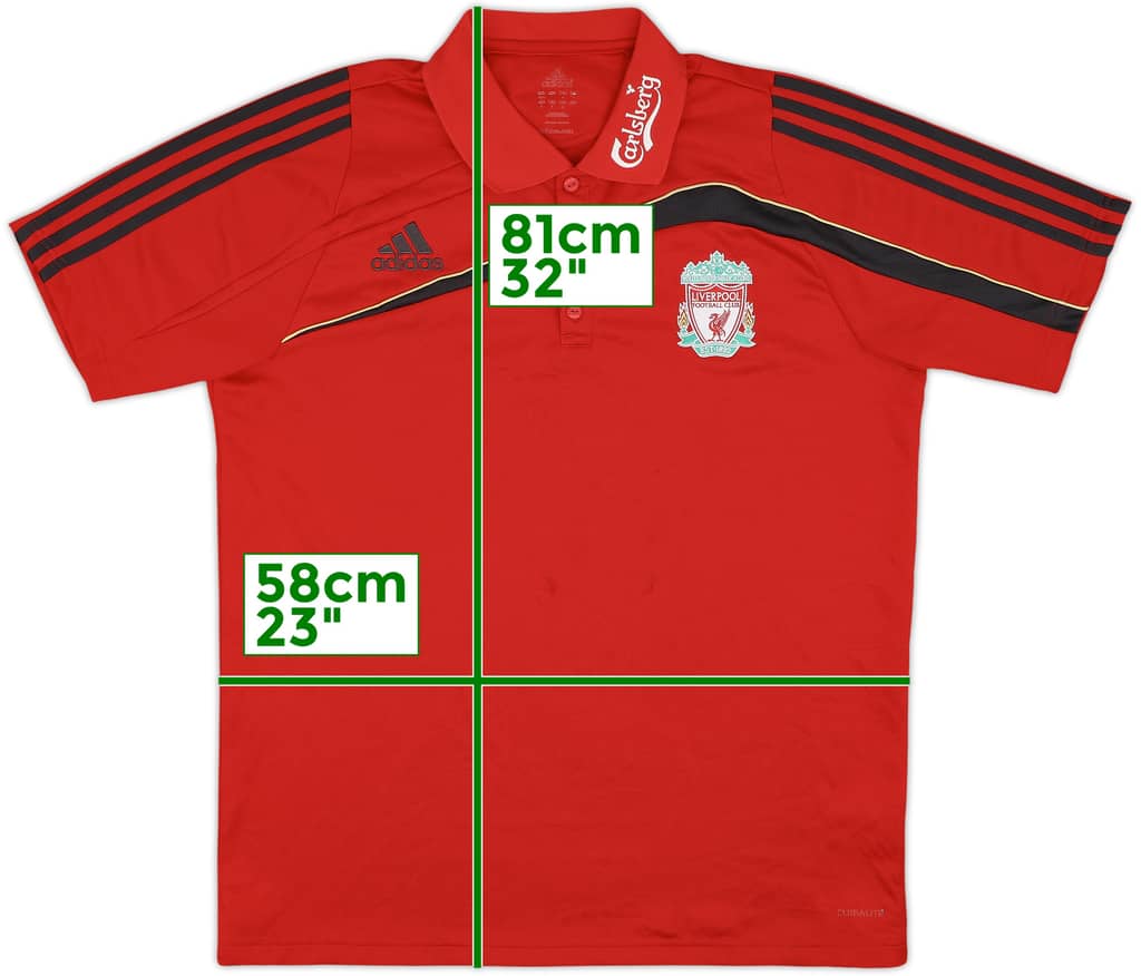 2009-10 Liverpool adidas Polo Shirt - 7/10 - (L/XL)