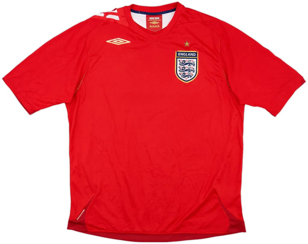 2006-08 England Away Shirt - 5/10 - (XL)