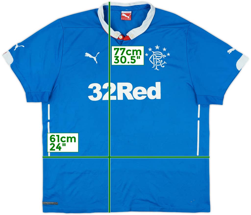 2014-15 Rangers Home Shirt - 6/10 - (XXL)