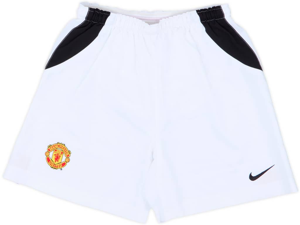 2002-04 Manchester United Home Shorts - 9/10 - (M.Boys)