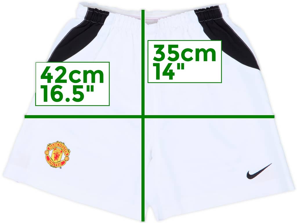 2002-04 Manchester United Home Shorts - 9/10 - (M.Boys)