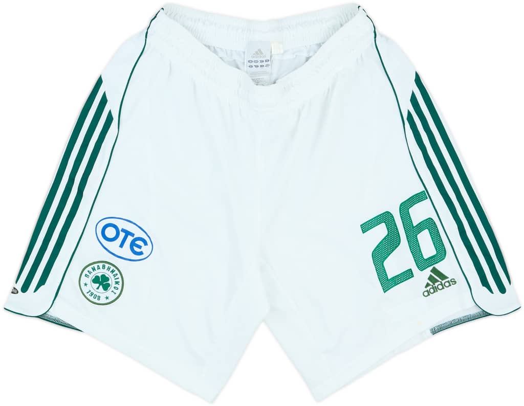 2005-06 Panathinaikos Player Issue Home/Away Shorts #26 - 6/10 - (L)