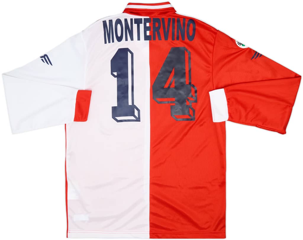 2001-02 Ancona Match Issue Third L/S Shirt Montervino #14