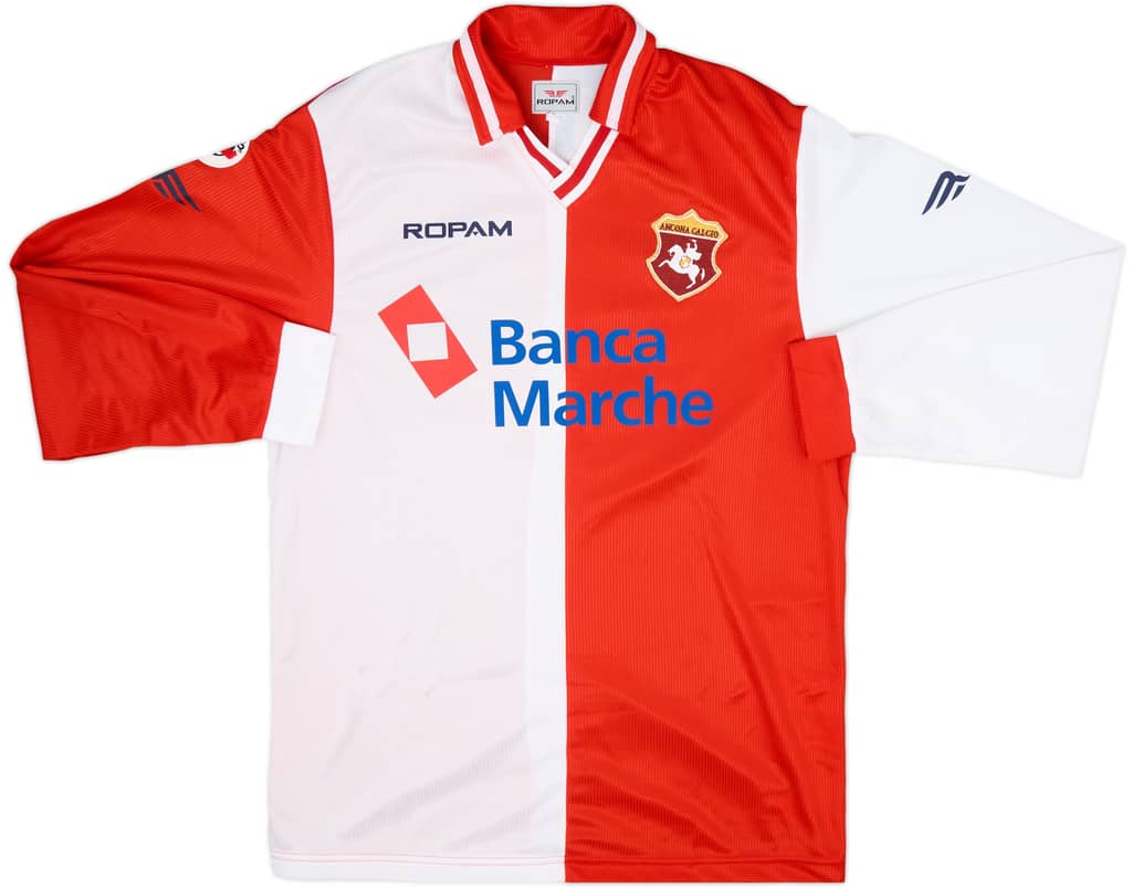 2001-02 Ancona Match Issue Third L/S Shirt Montervino #14