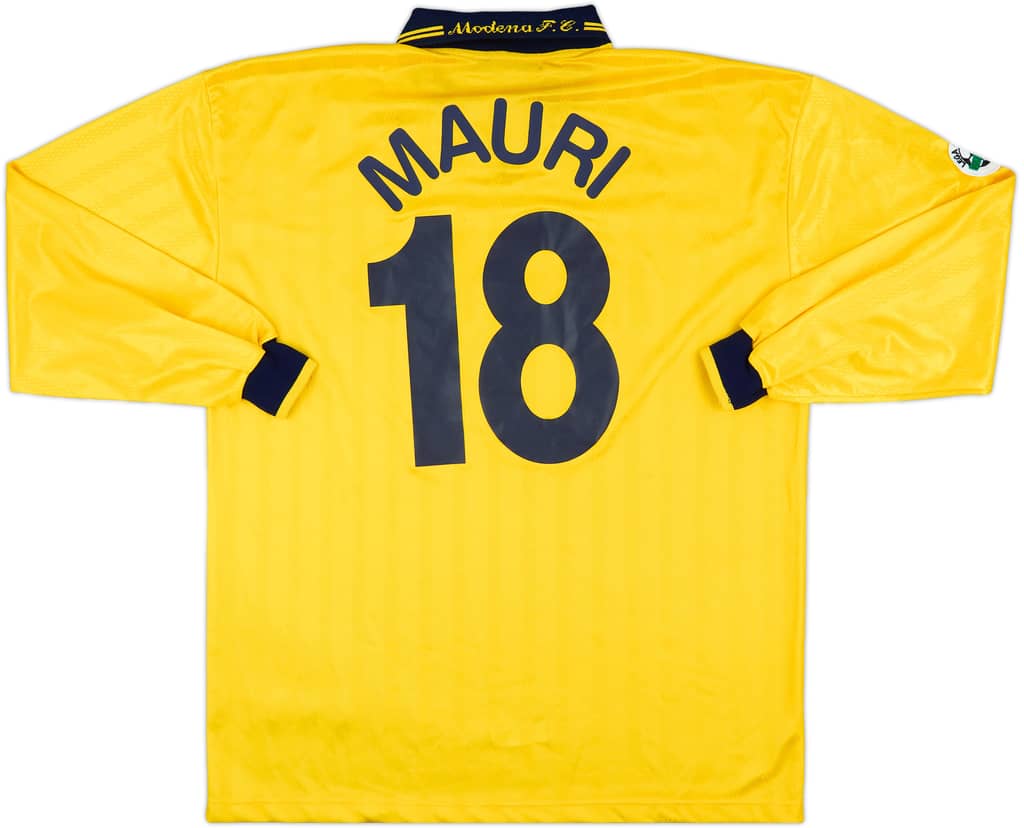 2001-02 Modena Match Issue Home L/S Shirt Mauri #18
