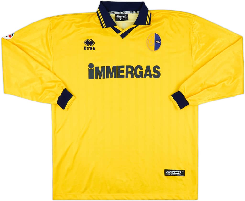 2001-02 Modena Match Issue Home L/S Shirt Mauri #18