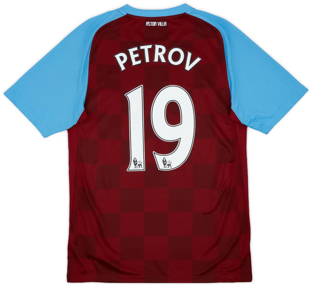 2011-12 Aston Villa Home Shirt Petrov #19 - 9/10 - (S)