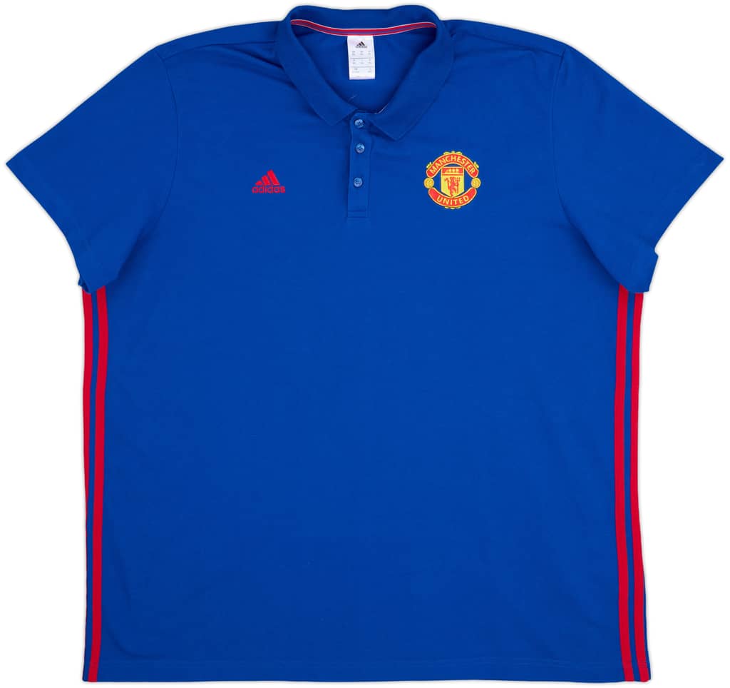 2016-17 Manchester United adidas Polo Shirt - 8/10 - (3XL)