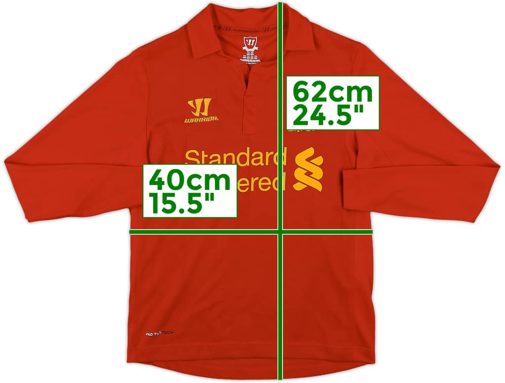 2012-13 Liverpool Home L/S Shirt - 8/10 - (S.Boys)