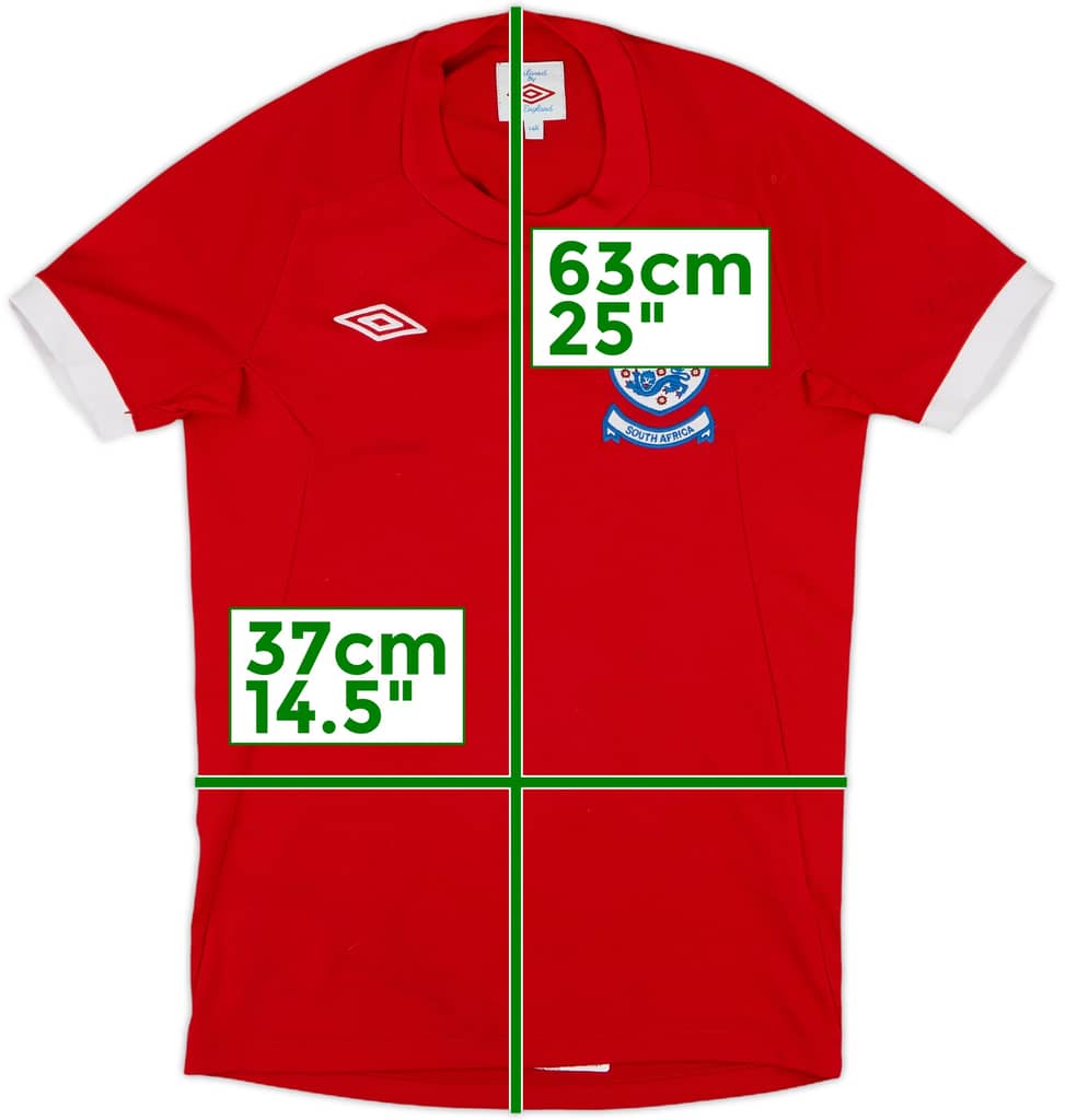 2010-11 England Away 'South Africa' Shirt - 6/10 - (M.Boys)