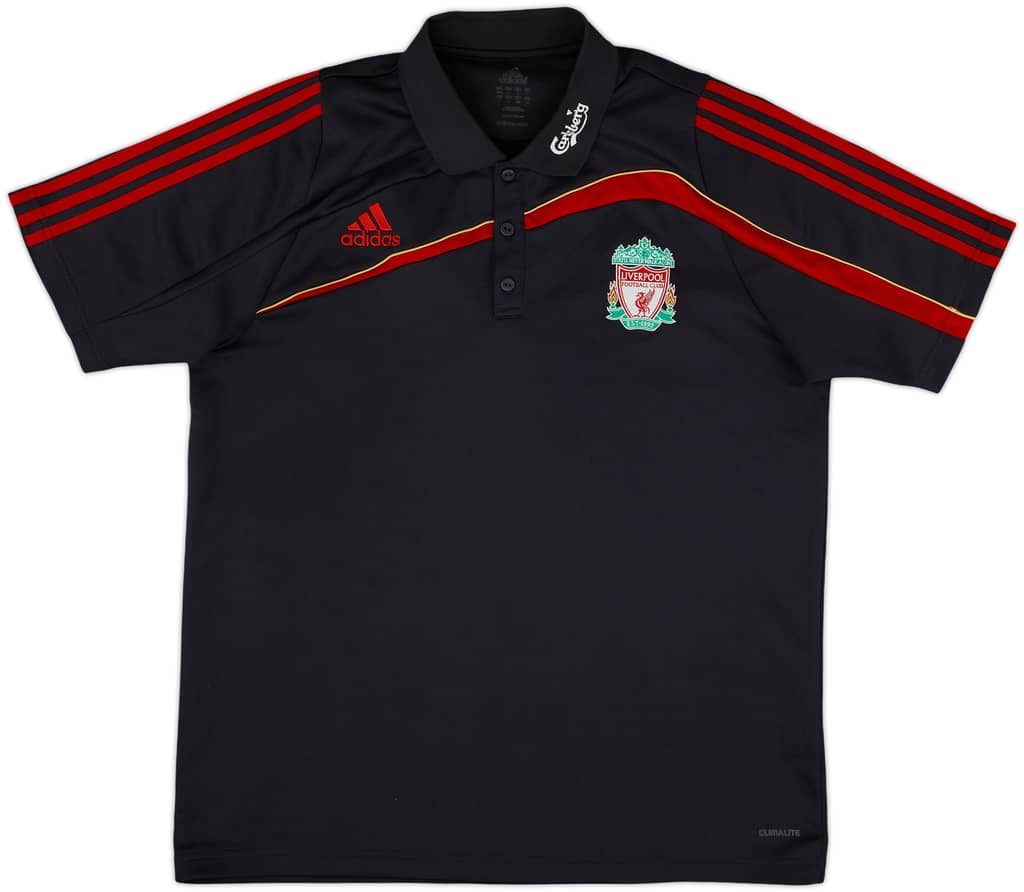 2009-10 Liverpool adidas Polo Shirt - 8/10 - (L)
