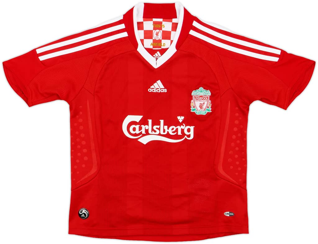 2008-10 Liverpool Home Shirt - 6/10 - (S.Boys)