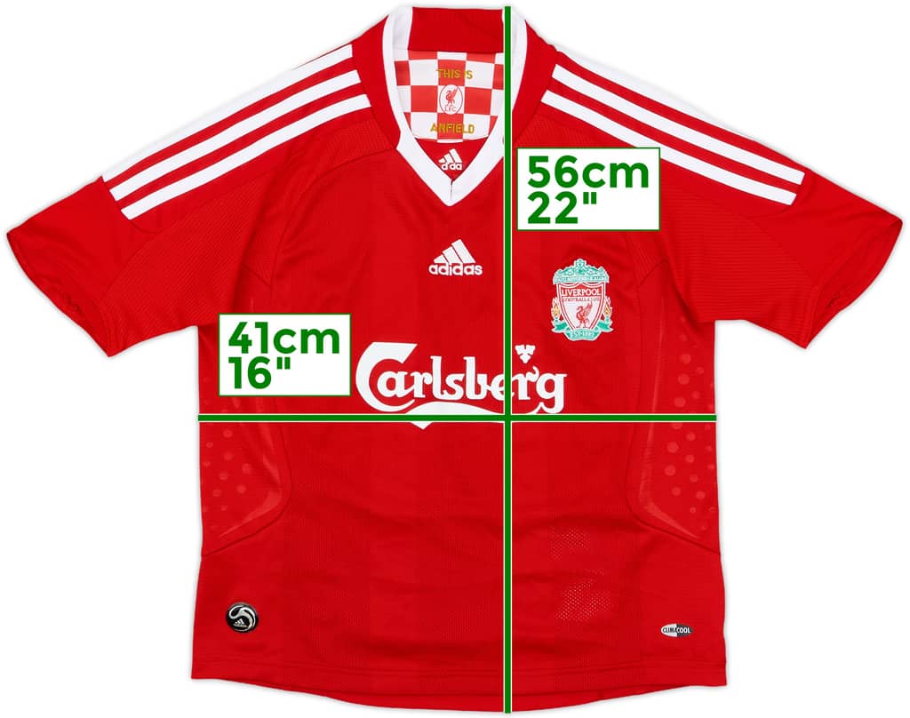 2008-10 Liverpool Home Shirt - 6/10 - (S.Boys)