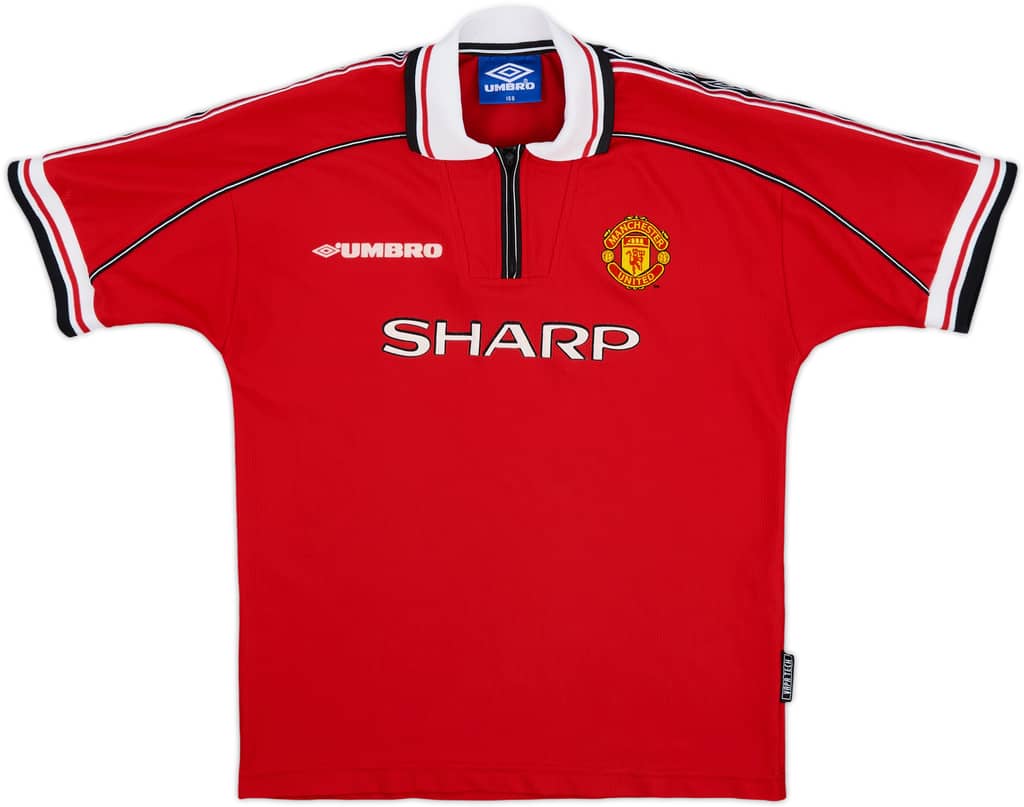 1998-00 Manchester United Home Shirt - 8/10 - (L.Boys)